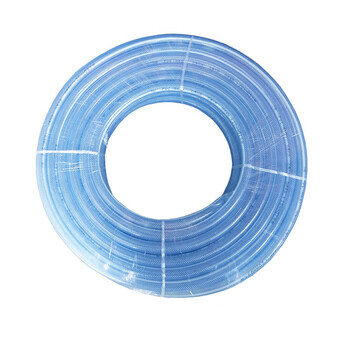 元汗673PVC四季软管4分 50米蓝色三层蛇皮管透明柔软线管浇地园林水管网纹管 定制