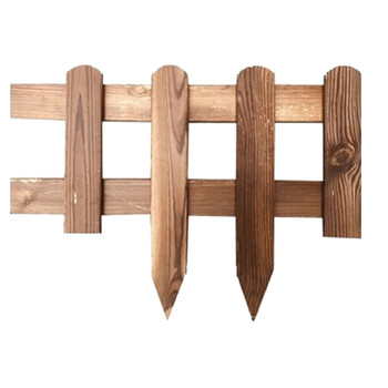 筑采 ZHUCAI 围栏花园草坪木栅栏护栏栏杆围栏60X30X45