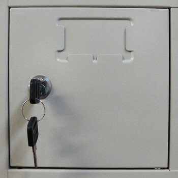 盛花加厚钢制84门手机柜手机充电柜储物柜可充电存放柜物品柜保管柜可更换亚克力小门