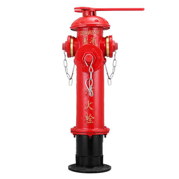 美消 地上式消防栓 室外消火栓 进水口DN100*出水口DN65 美消地上栓SS100-1.6无弯头小号