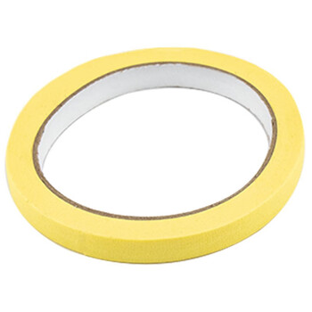 飞尔（FLYER）彩色美纹纸胶带 美术生贴画手撕纸胶带 装饰喷漆遮蔽易撕胶带【黄色10mmX20m】15卷起订