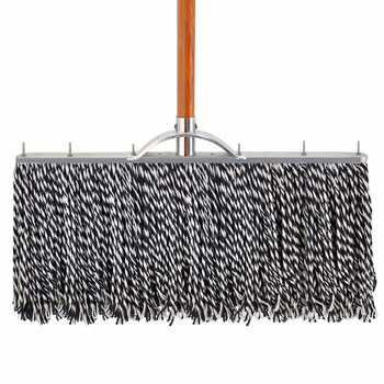 中典 DM- 985 木杆铁头排拖 物业学校老式拖把棉线尘推 50厘米排拖