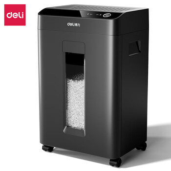 得力(deli)5级高保密碎纸机 触屏操作 商用家用办公大型文件粉碎机GA511(30分钟 单次8张 23L）