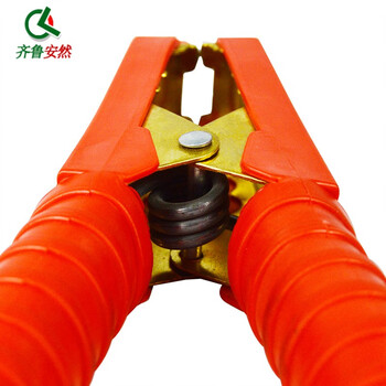 齐鲁安然 电瓶夹 鳄鱼夹【纯铜中号 2支装】汽车打火线夹子 蓄电池充电夹 接线端子