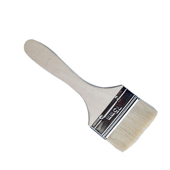 者也 羊毛刷软毛刷木柄清洁涂料乳胶油漆刷清灰刷无痕刷 油烧烤烘培小刷子 3寸羊毛刷（10把）