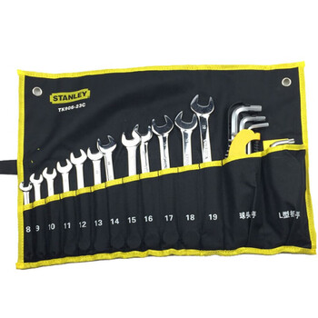 史丹利STANLEY 30件公制双开口快扳手套装 两用梅花开口快速扳手 TK906-23C