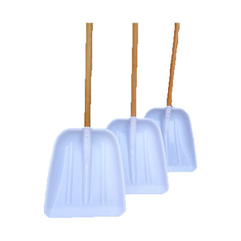 苏识 YJ-C0002 塑料铲子钢网钢片塑料铲平头锨除雪铲污泥铲 平铲塑料铲头+好炳总长135公分 一把