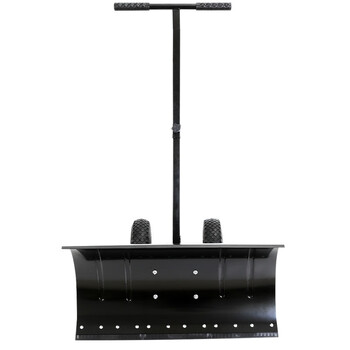 者也 手推式铲雪铲 轮式铲雪车铲雪板推雪板推雪铲扫雪抛雪机 小号单杆76*38*16CM 预售