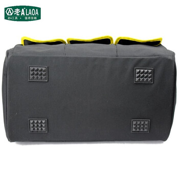 老A LAOA 黄黑工具包钢圈加厚牛津布电工维修包收纳包存储包14英寸LA212804定制免费印字