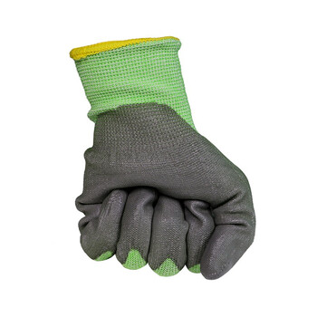 霍尼韦尔NEO45755GCN 聚氨酯PU涂层HPPE5级防割手套双色车间劳保手套 10码*1副