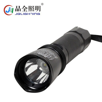 晶全照明 BJQ6022 3W多功能巡检电筒防水LED强光手电充电式应急手电 定做 1个