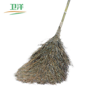 卫洋 大扫把 5斤左右 学校工厂环卫马路物业柏油道路清洁大号竹柄笤帚扫帚手工竹扫把 1个装 WY-002