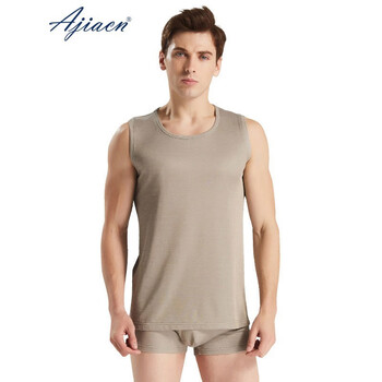 爱家 AJ507 男士双面银纤维防辐射衣 防电磁辐射背心四季装 银灰色 定做 XL码 1件