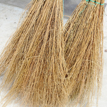 卫洋 WYL086 铁扫把木杆 1.9米左右 单只装 植物环卫大扫把 棉扫帚扫马路大号笤帚