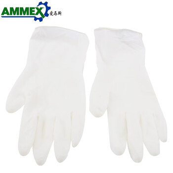 爱马斯（AMMEX）TLFCVMD一次性橡胶手套 无粉食品级 实验室/口腔牙科薄型定做M码100只/盒