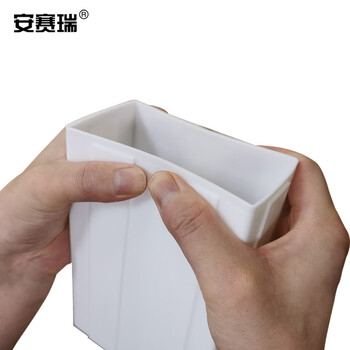 安赛瑞 抽屉式零件盒 组合式元件盒物料螺丝收纳盒 工具分类盒分格箱222×108×55mm 白色 200193