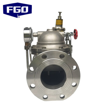 FGO 200X可调式减压阀 先导式自来水稳压阀 不锈钢配件 法兰1.6mpa 200X-16P DN50