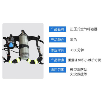 9L正压式空气呼吸器消防空气呼吸器自给正压式碳纤维空气呼吸器 单位：套定制