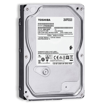 东芝（TOSHIBA）2TB 5400转 128M SATA接口 监控级硬盘(DT02ABA200V)