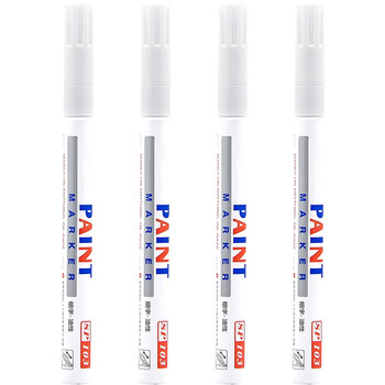 飞尔（FLYER）油漆标记笔 记号笔 签到笔 涂鸦笔 白色 笔尖1-2.5mm 10支起订