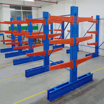 时通悬臂式重型仓储货架仓库厂房货架定做悬臂双面1800*600*2000三层副架单层500KG