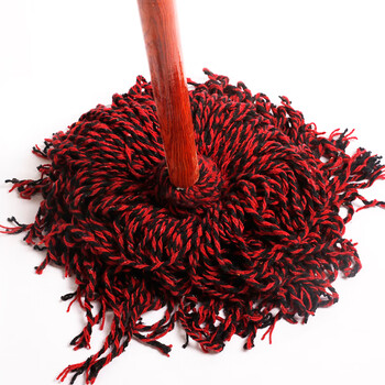 庄太太【五把起售】圆头木杆老式拖把工厂保洁棉线吸水地拖