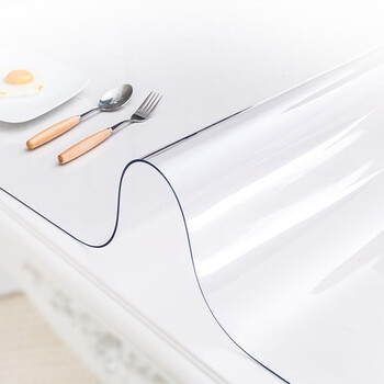 3G 水晶板透明软玻璃PVC桌布 桌板 厚1.5mm*宽1.4m*长15m 企业定制