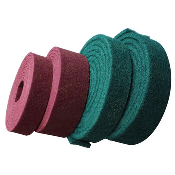 益美得 WY4161 百洁布抛光保洁加厚拉丝布去污清洁布 绿色7厘米*5米