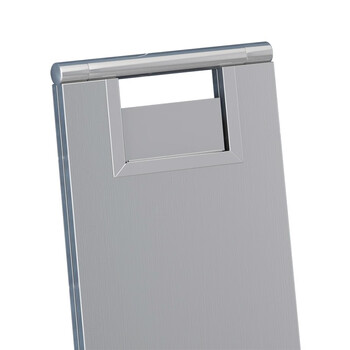 知旦 A字形警示牌 清洁进行中 不锈钢金属标识牌清洁提示牌可定制 600252