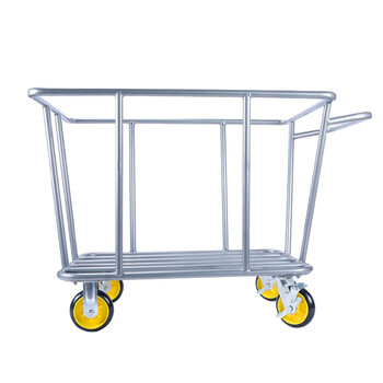 益美得 D-025B 洗衣房衣物收集车酒店宾馆布草车清洁手推车塑料 白色小号