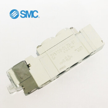 SMC SY5120-2LZD-C4-F1 5通电磁阀 L形插座带导线 快换接头φ4 带灯及过电保护 旋具锁定 SY5000 脚座式托架