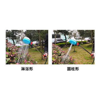 安赛瑞 长杆多功能喷洒水枪 便携园林灌溉浇花长杆水枪洒水灌溉洒水高压水枪 大叶 企业可定制 530567