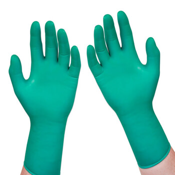 安思尔ANSELL 93-260 一次性丁腈橡胶防化手套 耐酸碱刺激性化学物质 触觉敏感灵活贴合 定做  L码 50只/盒