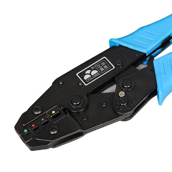 天旭棘轮式压线钳预绝缘端子压接钳0.25-6mm平方SV/RV省力接线钳电工钳HS-40J 1把