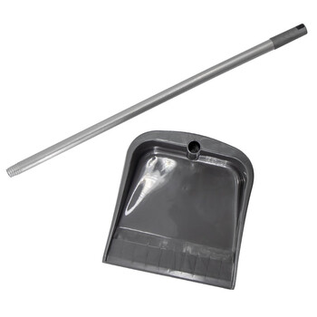 赫思迪格 JG-135 塑料簸箕 垃圾铲 长杆簸箕畚斗 垃圾畚箕扫斗垃圾铲 塑料簸箕（10个）