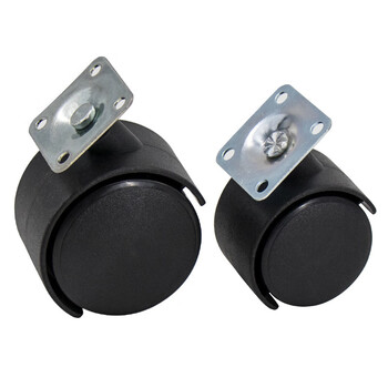 赫思迪格 JG-88 万向轮 轮转椅办公椅轮子 塑料脚轮 2.0寸平板轮