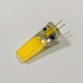 誉翊 G4灯珠led 高亮12V低压插脚灯泡可直接替代卤素灯珠CP-G4-AC/DC 12V 2508 COB 电解 正白 3W(10个装）