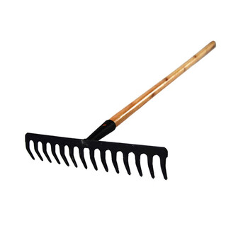 益美得 WY4135 农用园林园艺工具户外除草耙落叶耙松土耙 刮镐+1.2米长木柄