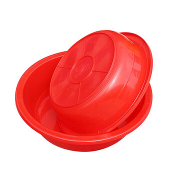 万尊 加厚塑料盆大号水盆废液盆圆盆养殖盆多功能物料盆6号635*470*170mm