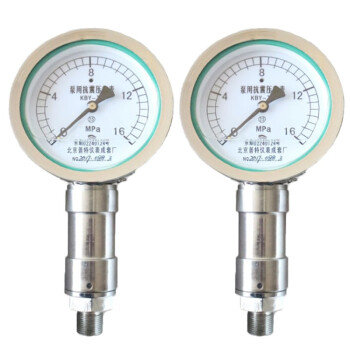 普特 Y100 0-16Mpa 径向 泵用抗震压力表