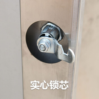 万尊 不锈钢消防柜三门1800*1500*400mm微型消防站消防器材消防柜应急放置展示柜