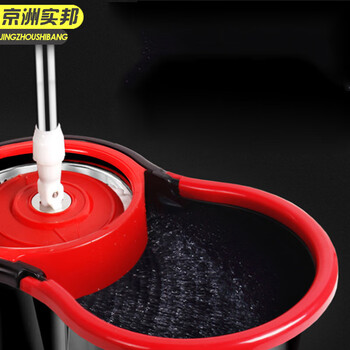 京洲实邦 颜色随机发货 8字桶双驱动旋转拖把免手洗墩布套装吸水拖把 JZSB-8015