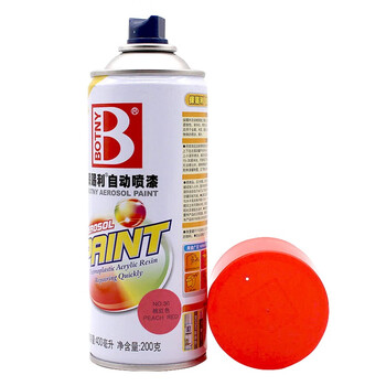 保赐利/BOTNY自喷漆 手喷漆 金属防锈油漆 红色喷漆 桃红色 型号：B-1088 NO.30 400ml/200g 12瓶/箱