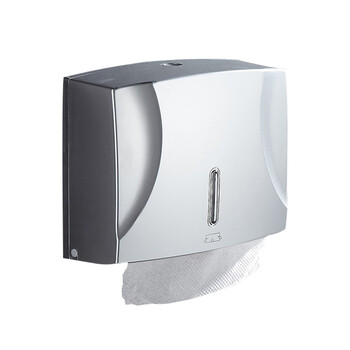 益美得  LSL33234新款特厚免打孔擦手纸盒浴室卫生间厕所挂式擦手纸巾盒 带置物款深邃黑【打孔/免打孔两用】