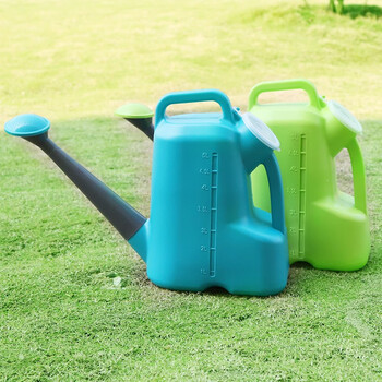 益美得 FH-1202 洒水壶喷壶浇水壶长嘴花洒壶园艺浇花壶 蓝色 2.5L