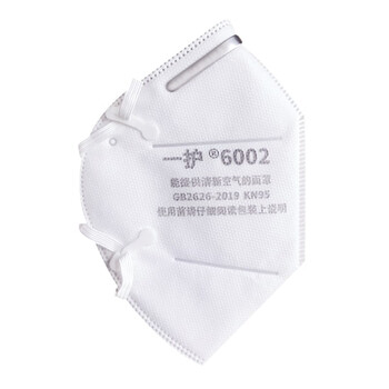 一护 KN95耳戴式口罩 防尘防颗粒物呼吸器 单支装 6002 单支装 KN95