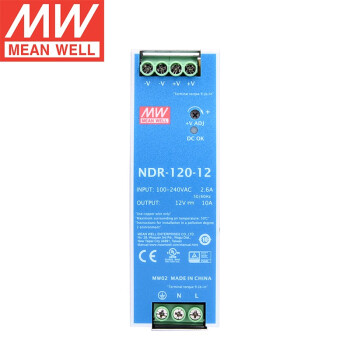 明纬（MEANWELL）NDR-120-12 单组输出工业用DIN导轨型 明纬开关电源