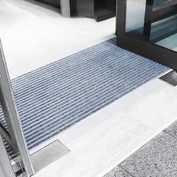 天泽旺 洁力铝合金地垫毯防滑防尘凹槽款灰色只含地毯条不含铝合金30mm宽(25m2卷价)