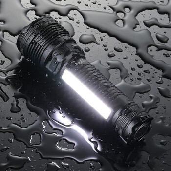 神火 D15双灯模式 LED前灯5档侧灯COB三档 耐用生活防水USB充电电筒 定做 带移动电源功能