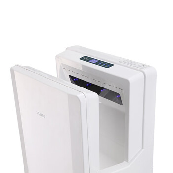 艾克（AIKE）双面感应高速干手机 卫生间挂壁式烘手器 银色 AK2035